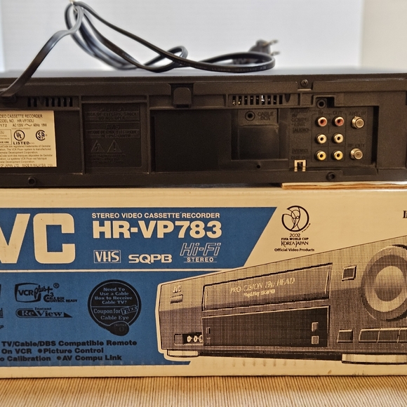 JVC VCR HR-VP783U Pro-Cision 19U Head VCR VHS- WITH Remote and Manual - Picture 6 of 13